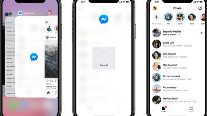 Facebook разрешила блокировать переписки в Messenger с помощью FaceID