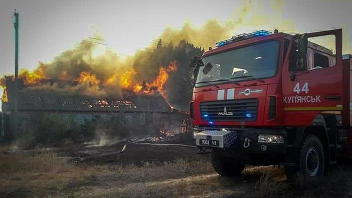Пожар на Харьковщине полностью уничтожил село (видео)