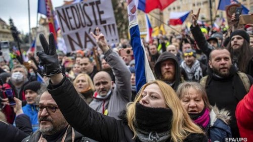 В Чехии протестовали против локдауна (фото)
