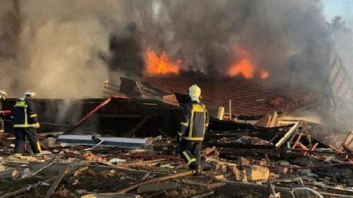 В Греции взрывом разрушена гостиница (видео)