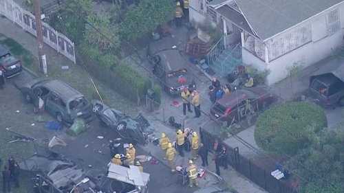 В Лос-Анджелесе взорвался грузовик саперов, есть пострадавшие (видео)