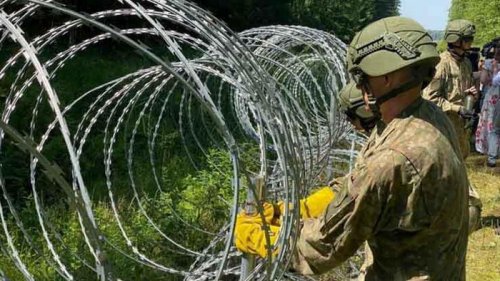 Не хватает колючей проволоки. В Литве приостановили строительство заграждения на границе с Беларусью