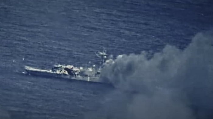 Американские военные уничтожили фрегат (видео)