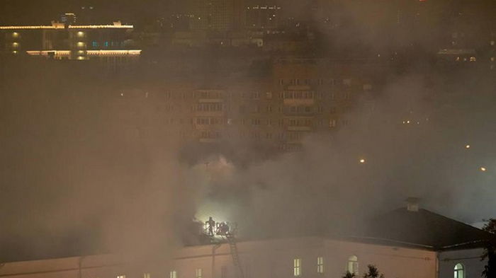 В Москве горело общежитие Военного университета