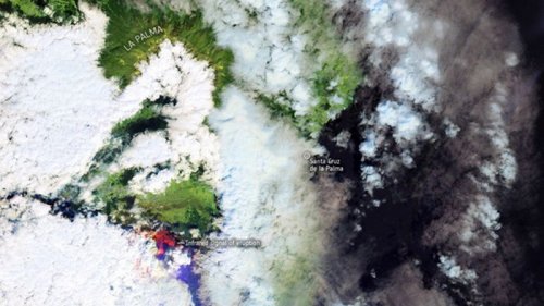 Вулкан на Канарах показали из космоса (фото)