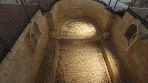 В Палестине открыли одну из самых больших мозаик в мире (фото)