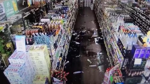 Опубликовано видео землетрясения в Калифорнии