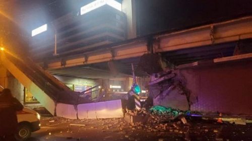 В Минске обрушился пешеходный мост