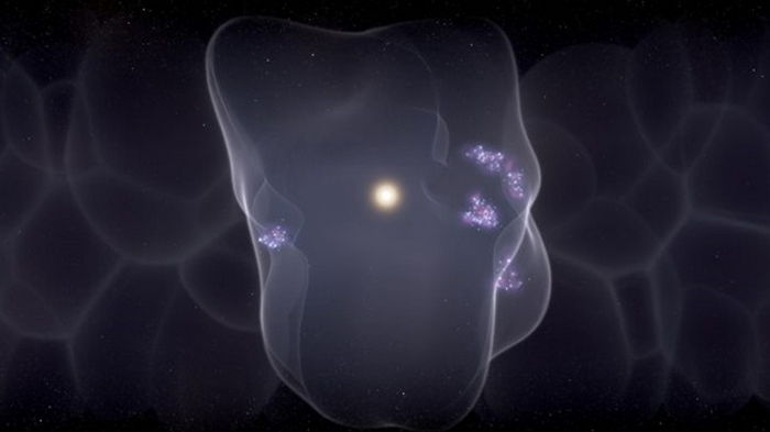 Раскрыта тайна гигантского галактического пузыря