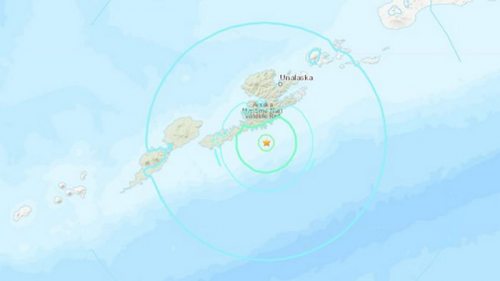 У побережья Аляски зафиксировали землетрясение магнитудой 6,2