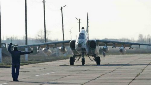 В России упал штурмовик Су-25