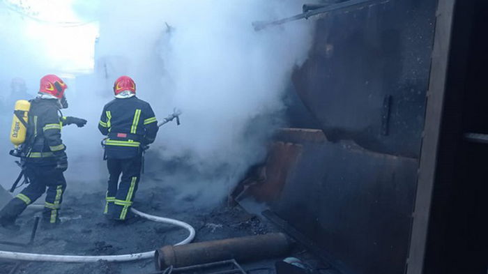 В Голосеевском районе Киева произошел пожар, есть пострадавший