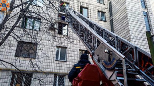 В Печерском районе Киева произошел пожар в многоэтажке