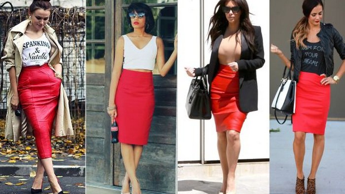 Тренд сезона. С чем надеть красную юбку?