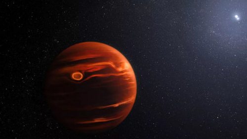 Телескоп Джеймс Уэбб зафиксировал песчаный ураган на планете с двумя солнцами
