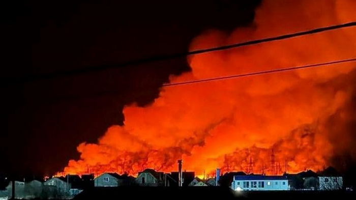 В Тюмени произошел масштабный пожар
