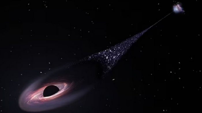 Разгадана тайна убегающей из своей галактики сверхмассивной черной дыры