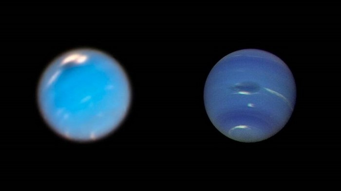 Hubble снял рождение гигантского шторма на Нептуне