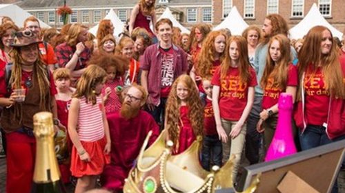 В Нидерландах собралось рекордное количество рыжеволосых людей (видео)