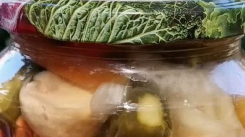 Овощное ассорти с шампиньонами на зиму: подробный рецепт заготовки (видео)