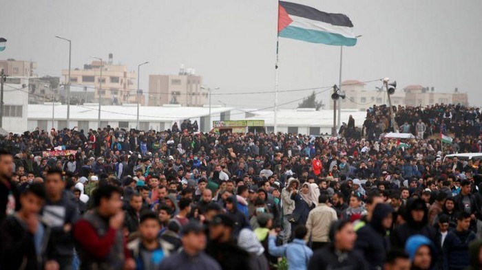На границе с Израилем десятки тысяч палестинцев устроили протест: четверо погибших
