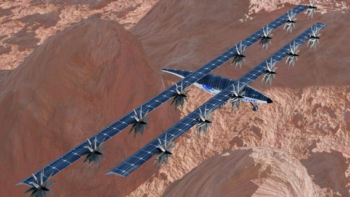 NASA планирует изучать Марс с помощью огромного самолета на солнечной энергии