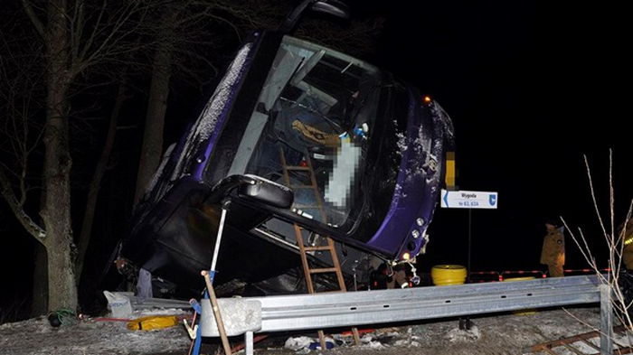 В Польше попал в аварию украинский автобус, есть пострадавшие
