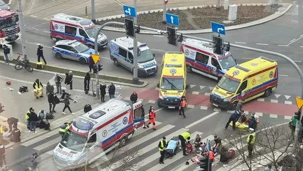Наезд авто на толпу в Польше: среди пострадавших шесть украинцев