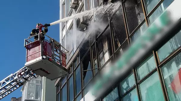 В Киеве горел бизнес-центр