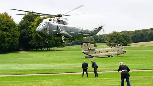 Вертолет Трампа совершил экстренную посадку в Великобритании