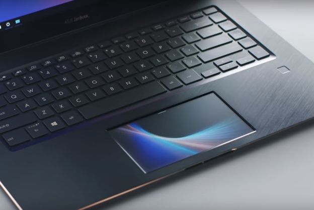 Asus представила ноутбук с сенсорным экраном вместо тачпада (видео)