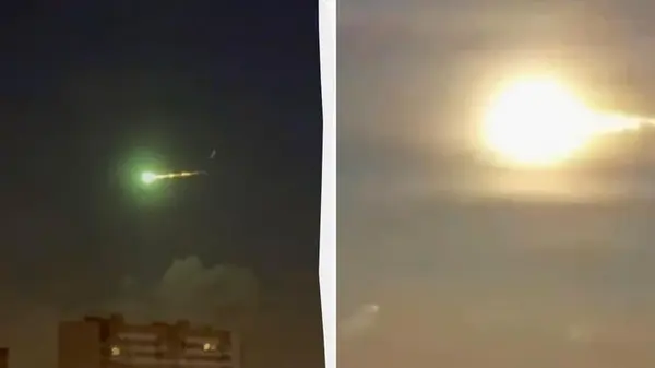 В небе над Москвой вспыхнул неизвестный объект