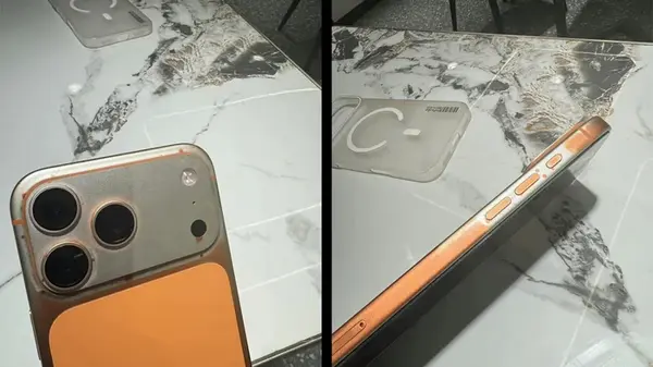 У оранжевого iPhone 17 сошла вся краска после протирания влажными салфетками