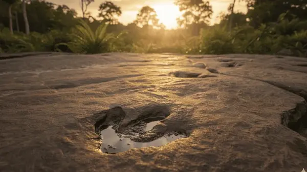 Неожиданное открытие: девочка нашла на пляже следы великана возрастом 200 млн лет