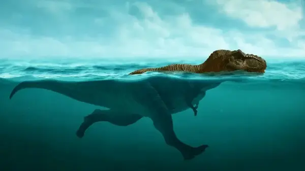 Двигался по-собачьи: ученые выяснили, умели ли гигантские тираннозавры плавать