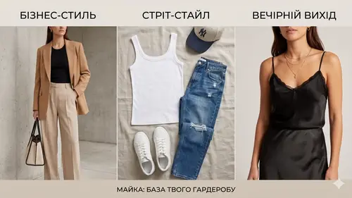 Жіноча майка: від базового елемента до головного акценту гардероба