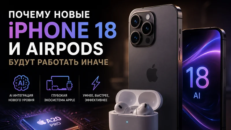 Почему новые iPhone 18 и AirPods будут работать иначе