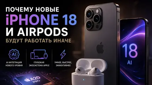 Почему новые iPhone 18 и AirPods будут работать иначе