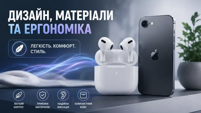 Дизайн, матеріали та ергономіка