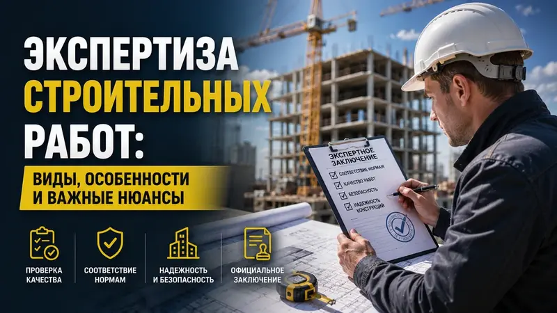Экспертиза строительных работ: виды, особенности и важные нюансы