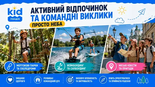 Активний відпочинок та командні виклики просто неба