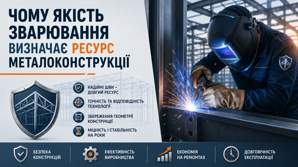 Чому якість зварювання визначає ресурс металоконструкції