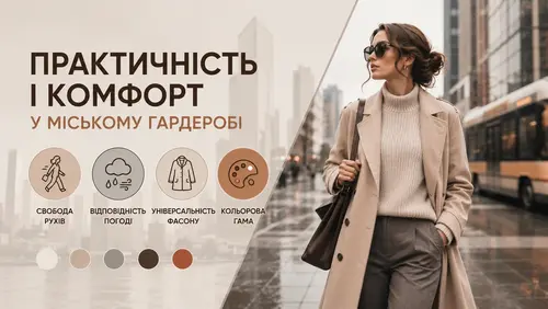 Практичність і комфорт у міському гардеробі