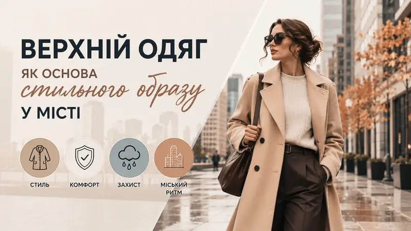 Верхній одяг як основа стильного образу у місті