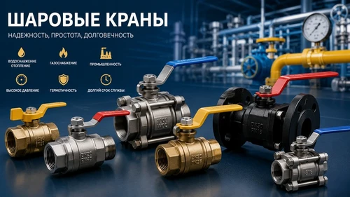 Шаровые краны: применение и разновидности