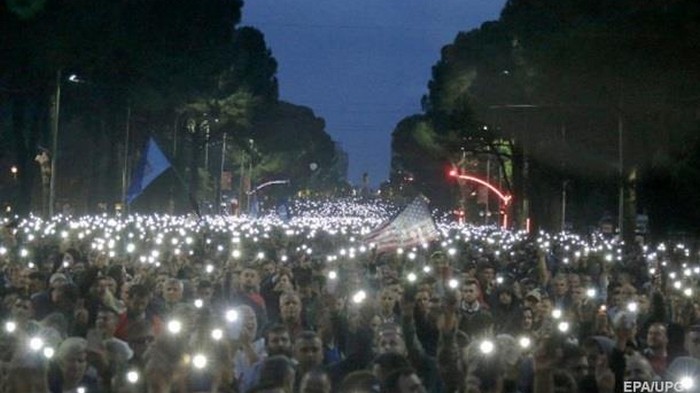 Массовые протесты в Албании: есть пострадавшие