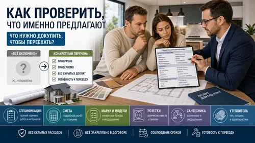 как проверить, что именно предлагают с домом под ключ