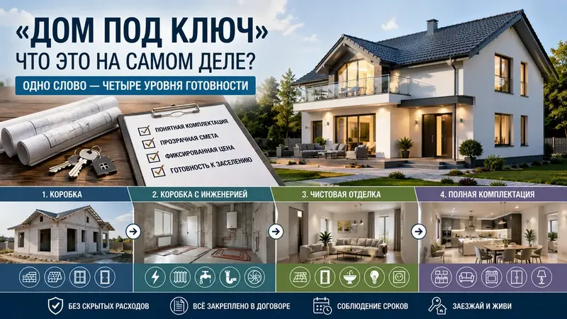Что на самом деле означает «дом под ключ» и почему это слово ничего не гарантирует
