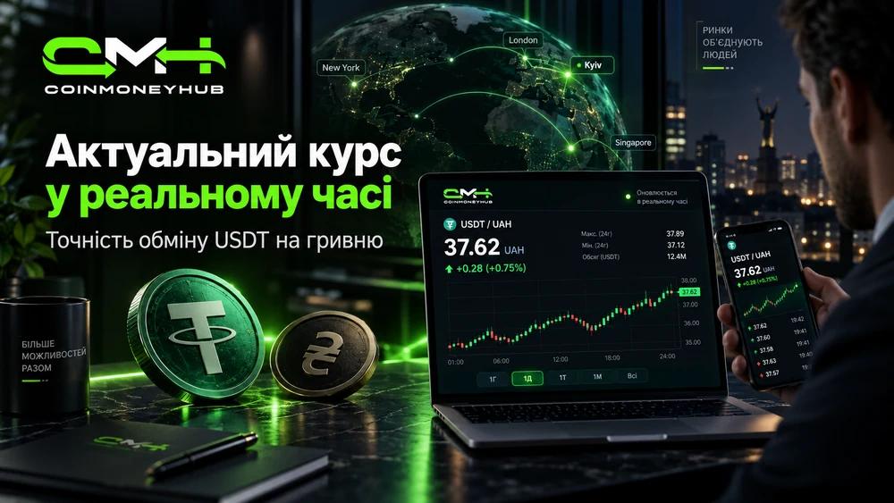 Обмін usdt на Coinmoneyhub