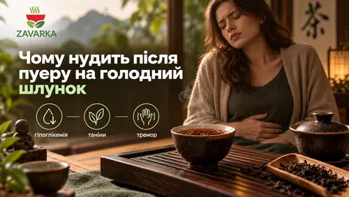 Чому нудить після пуеру на голодний шлунок